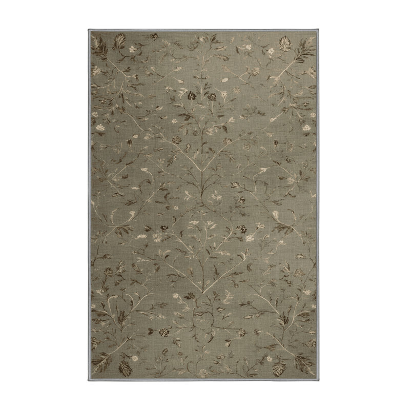 Tapis brun lavable à la machine, Rectangle 2 pi x 3 pi
