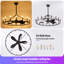 Ventilateur de lustre à roulettes de 41 pouces-1146497667