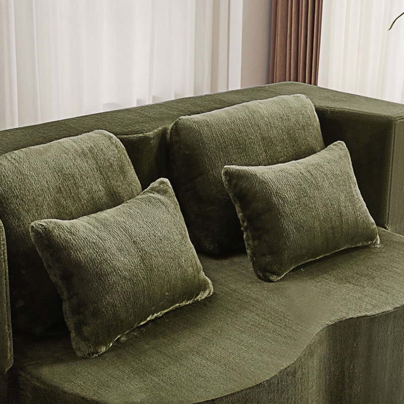 Grand canapé-lit pliable, canapé-lit futon, canapé-lit convertible, Vert