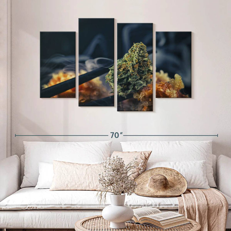 Senne Marijuana Smoke, 32" H x 52" W