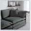 Canapé modulaire rembourré 4 pièces avec 2 places et 2 repose-pieds, conception modulaire polyvalente pour le confort et le style-1573912487-1573912473