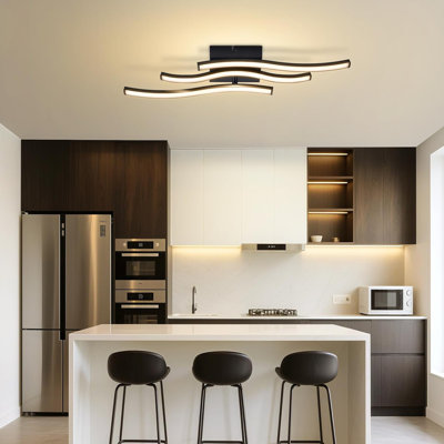 Plastic LED Semi Flush Mount
