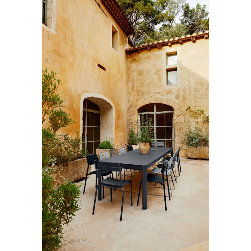 Luxembourg Outdoor Dining Armchair, Lapilli Gray