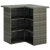 Francesco Rattan Bar Table