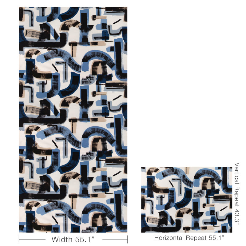 Bleecker Print, Capri/Navy