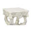 Table de bout à finition blanc antique