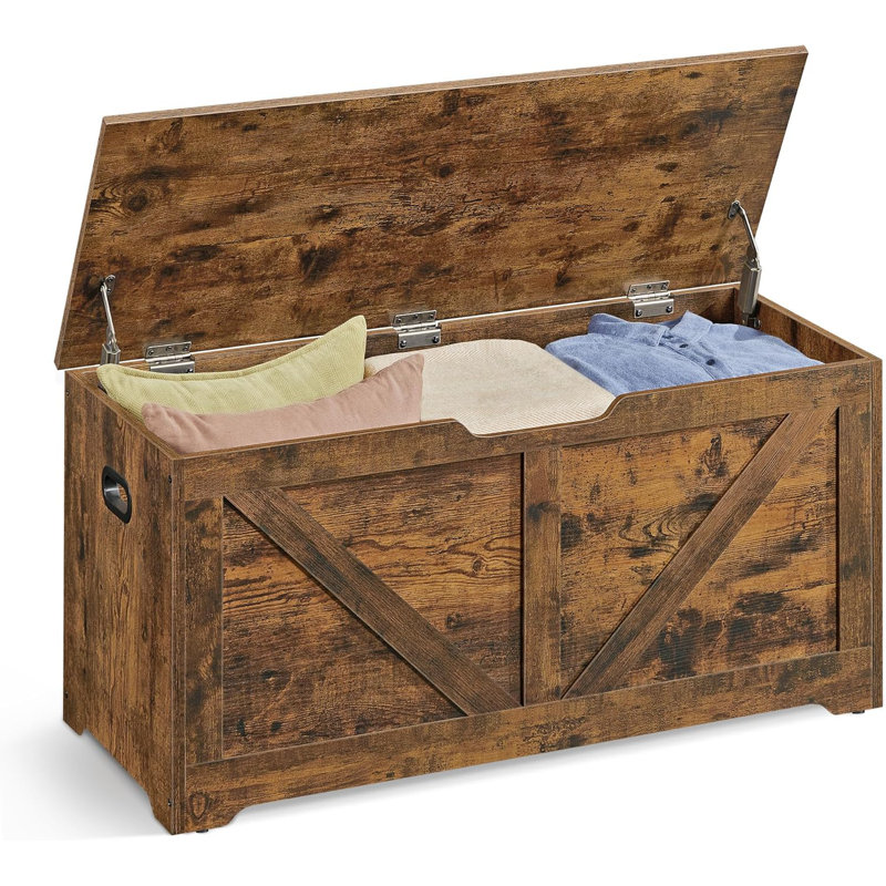 Wood Storage Bench, Brown