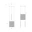 V Panels 3 - Light LED Pendant-368447024