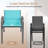Melisa Patio Chairs Set Of 4, Outdoor Textilene Stackable Dining Chairs （Set of 4）-109080131
