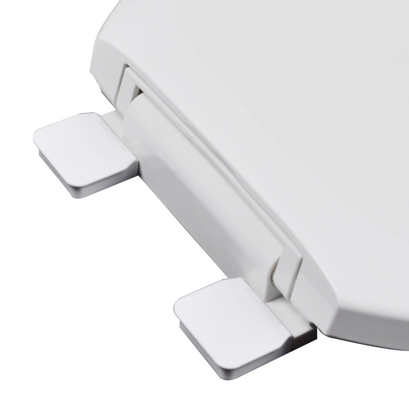 Siège de toilette rond, Blanc coton
