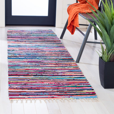 Samaniego Rug Hand Woven Cotton Abstract Rug
