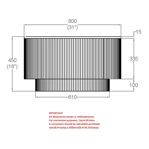 Dimensions du produit