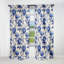 Motifs ornementaux bleus motif victorien II - panneaux de rideaux floraux-95458491