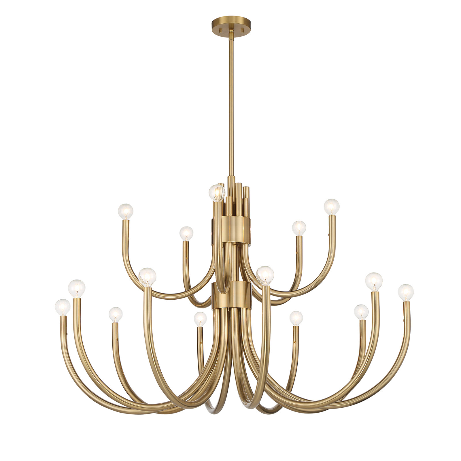 Sorrento 15-Light Chandelier, Brass
