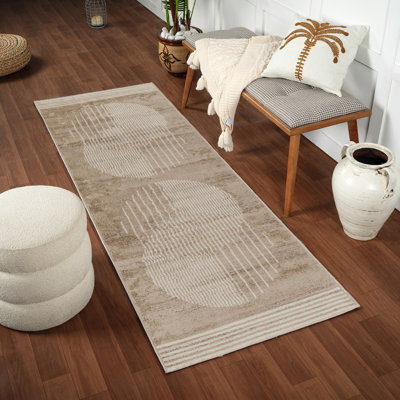 Skandi Boho Rug Brown/Ivory