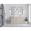 Boston 60 po X P 22 po Meuble-lavabo double D en grain fin avec quartz Cove Edge-109375659