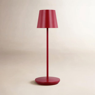 Rukija 1-Light Modern Rechargeable Table Lamp with Shade