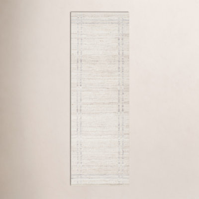 Lavande Wool Area Rug in Ivory
