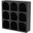 Cole And Grey Wood 9 Shelf Geometric Wall Shelf-2038186608