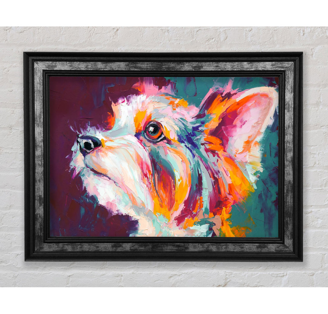 Vibrant Yorkshire Terrier - Einzelner Bilderrahmen Kunstdrucke