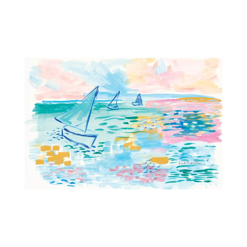 Drift Away by Kait Roberts - Wrapped Canvas Gallery-Wrapped Canvas Giclée, 20.32 cm H x 30.48 cm W