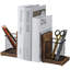Modern Rustic Wood Non-Skid Bookends