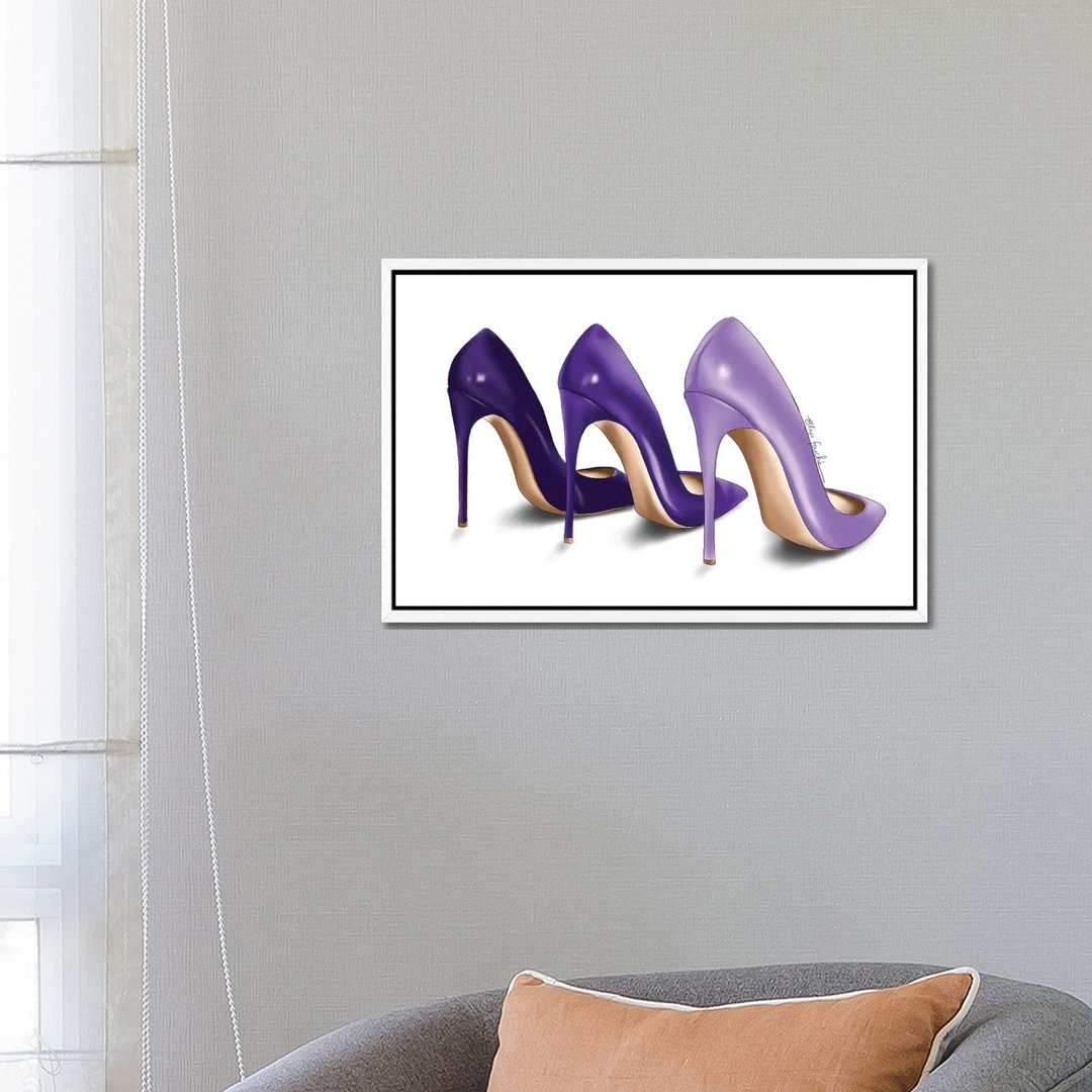 Purple Shades by Elza Fouche - Graphic Art Print on Canvas
