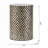 Cylindrical Garden Capiz Stool, Accent Side Table