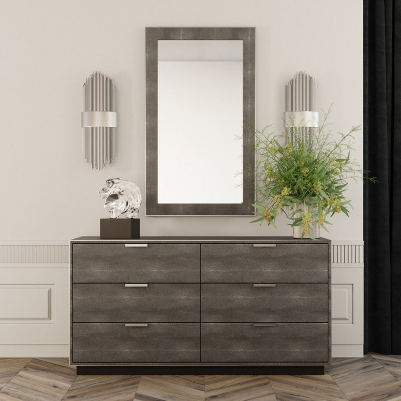 Commode double 6 tiroirs l 59 po