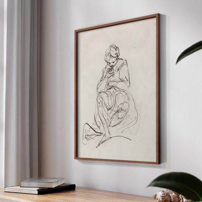 Croquis rétro Lxxvi - impression encadrée