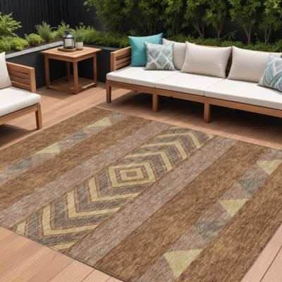 Tapis intérieur / extérieur lavable et blé 9 pi x 12 pi Fabre