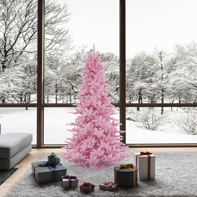 Arbre de Noël artificiel en sapin rose