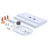 Combo Exit Sign/Emergency Light Chicago Approved White Housing 120-277V 90 min Backup Single Face Surface Mounting