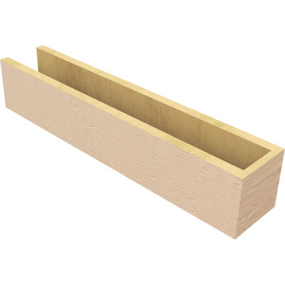 Block Block Woodgrain TimberThane Raider Tail, apprêté brun clair