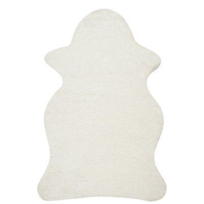 Orlinda Handmade Looped/Hooked Ivory Area Rug