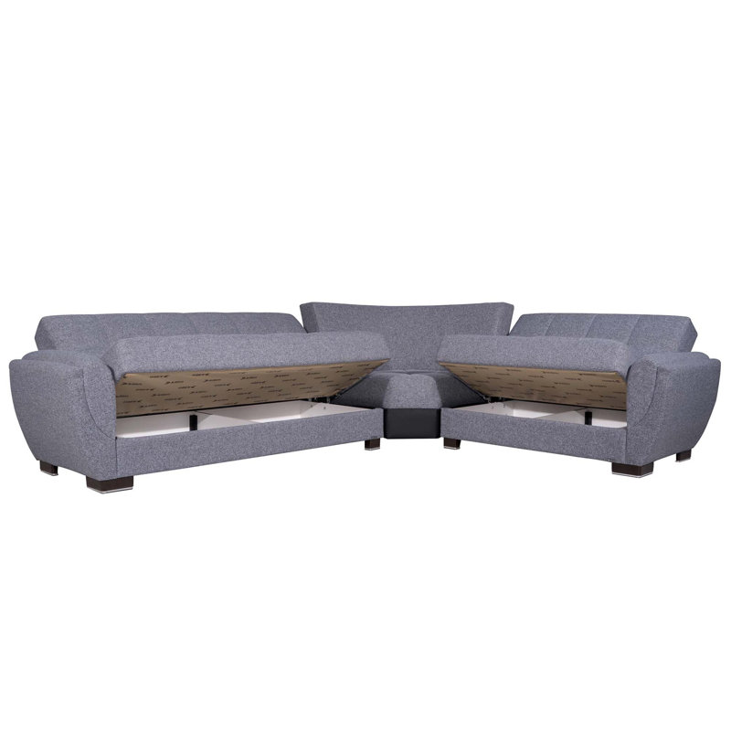 Canapé modulaire rembourré avec rangement PrimeNest SkyHaven