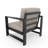 Dulcie Metal Outdoor Armchair with Sunbrella® Cushions-1801142988