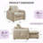 40.94'' Upholstered Pull-Out Accent Chair, Convertible Sleeper Chair-430605720