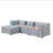 Modular Sofa  Chenille Fabric,  Simple And Grand, The Seat And Back Is Very Soft. This Is Also A KNOCK DOWN Sofa