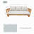 Baryn Acacia Patio Sofa With Cushions