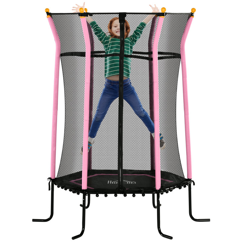 Freeport Park ft Hexagon Kid / Toddler Trampoline, Pink
