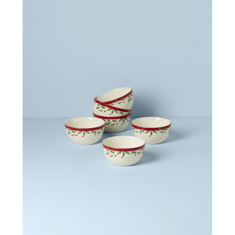 Lenox Holiday 6-Piece Dessert Bowl Set