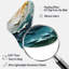 «Teal Cream», art mural asymétrique en métal-108142494