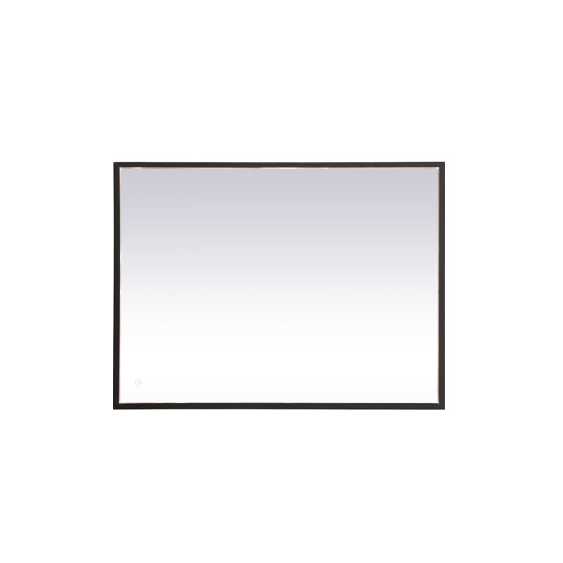 Miroir Piche, 27 po x 36 po, Noir