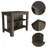 3-Shelf Kitchen Island Dark Brown And Onix, Kitchen Island-307401556
