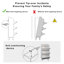 Armoire à chaussures moderne à arc avec 3 tiroirs, solution de rangement peu encombrante et élégante
