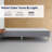 14-Inch Premium Kauly Material Wood Bed Frame, Comfortable Foundation with Acrylic Legs-88868867-88868853