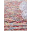Bon Bons Abstract Handwoven Wool Red/Blue/Beige Area Rug-24129393