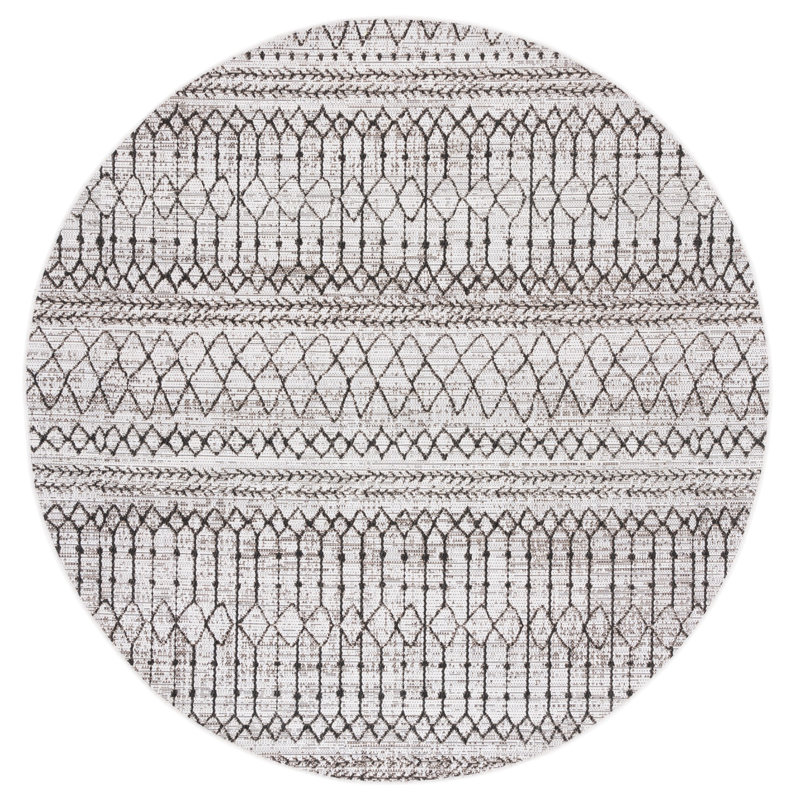 Belliere Performance Southwestern Indoor/Outdoor Area Rug, Round 6'7"