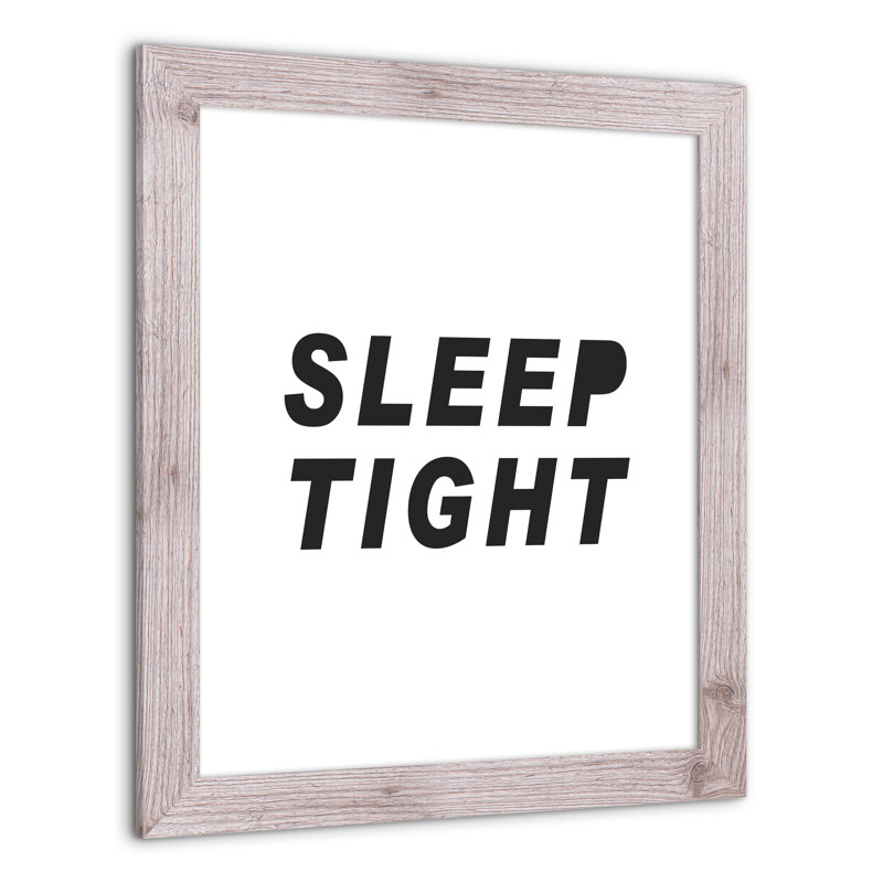 «Sleep Sleep», art encadré simple, H 24 po x l 20 po x P 0,75 po, Cadre blanc